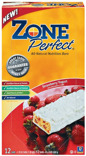 ZonePerfect All Natural Nutrition Bar, Strawberry Yogurt,